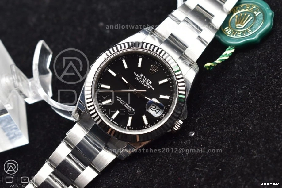 on 904L Edition Dial Oyster SS Sleek 615 DateJust 126334 1:1 Best Bracelet VSF Black VS 41 0318